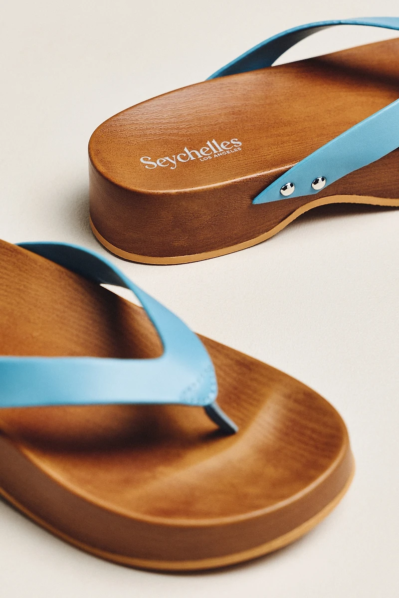 Seychelles Dreaming Out Loud Platform Thong Sandals
