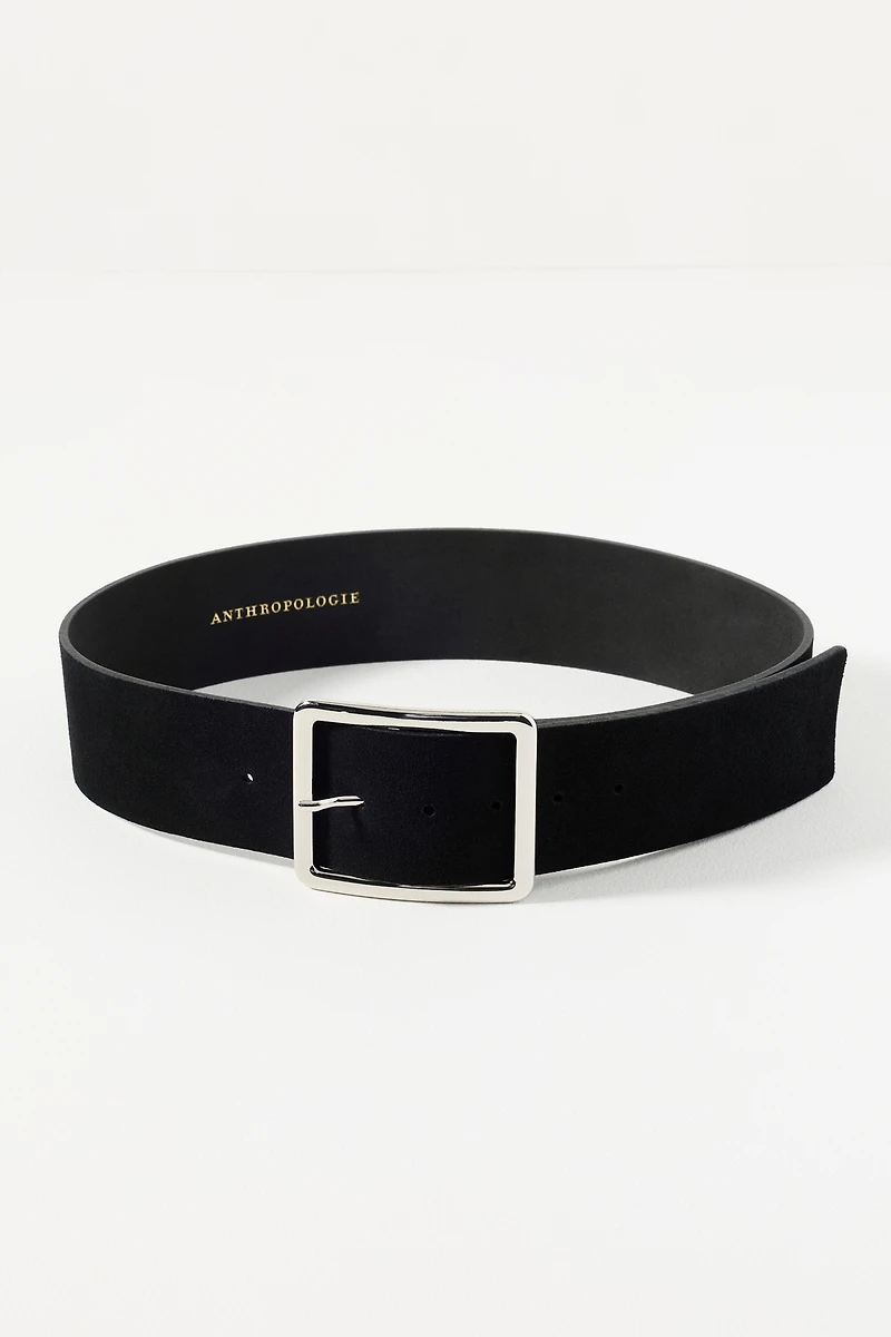 Wide Square Buckle Belt