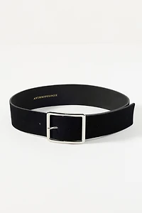 Wide Square Buckle Belt