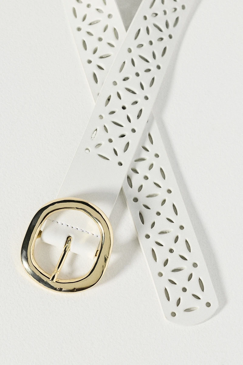 Geometric Cutout Belt