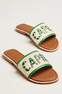 De Siena Capri Raffia Slide Sandals