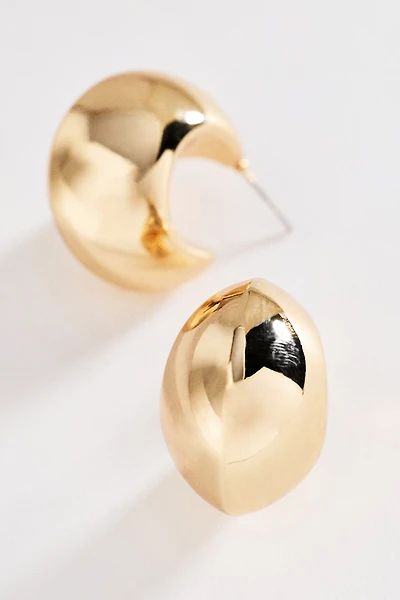 Chunky Puff Hoop Earrings