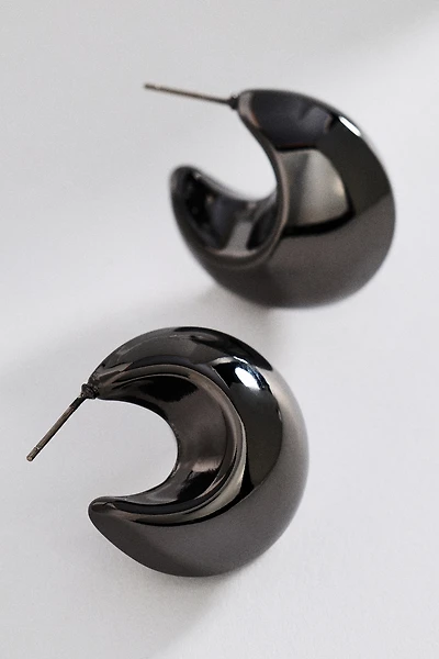 Chunky Puff Hoop Earrings