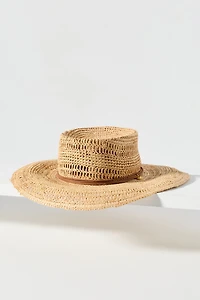 rag & bone Raffia Boater Hat