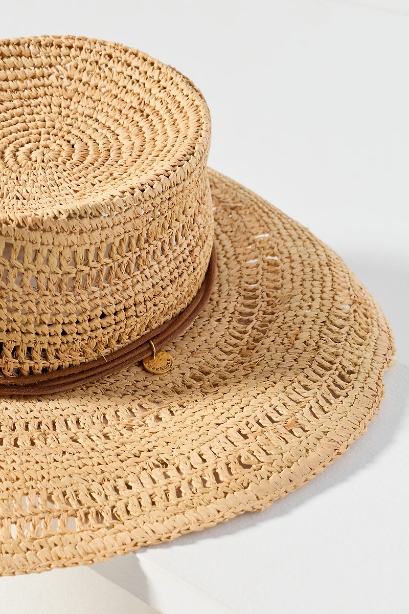 rag & bone Raffia Boater Hat