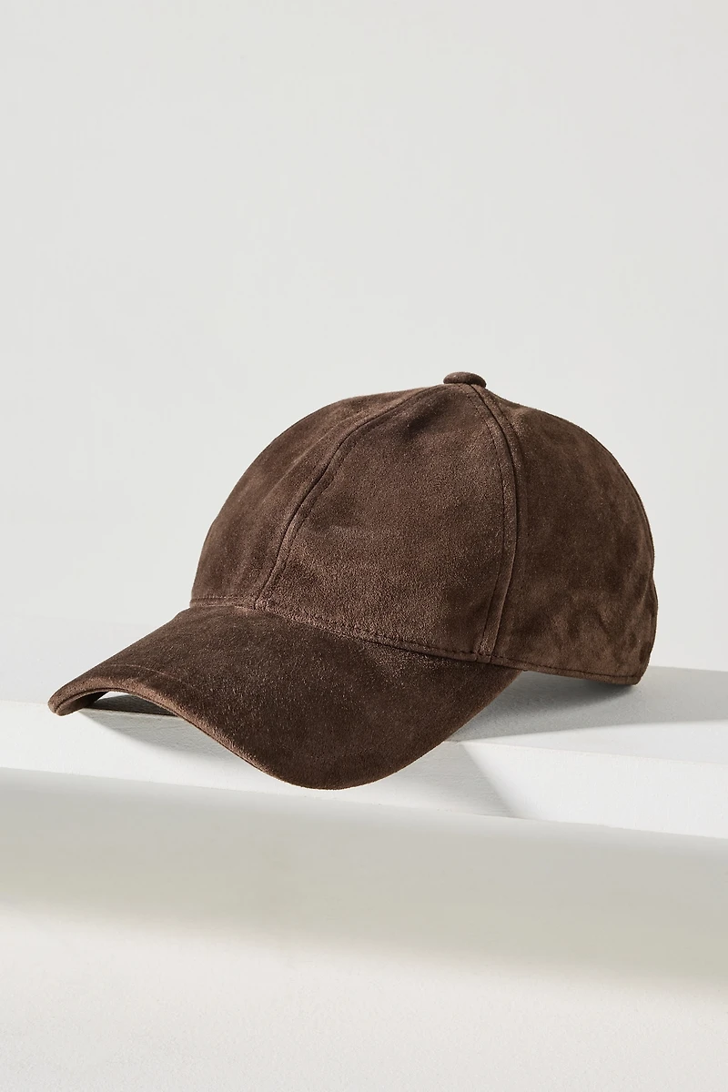 rag & bone Harlow Suede Baseball Cap