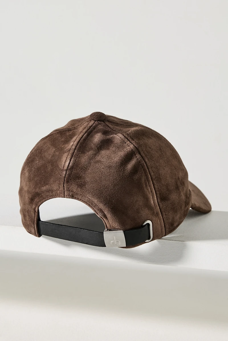 rag & bone Harlow Suede Baseball Cap