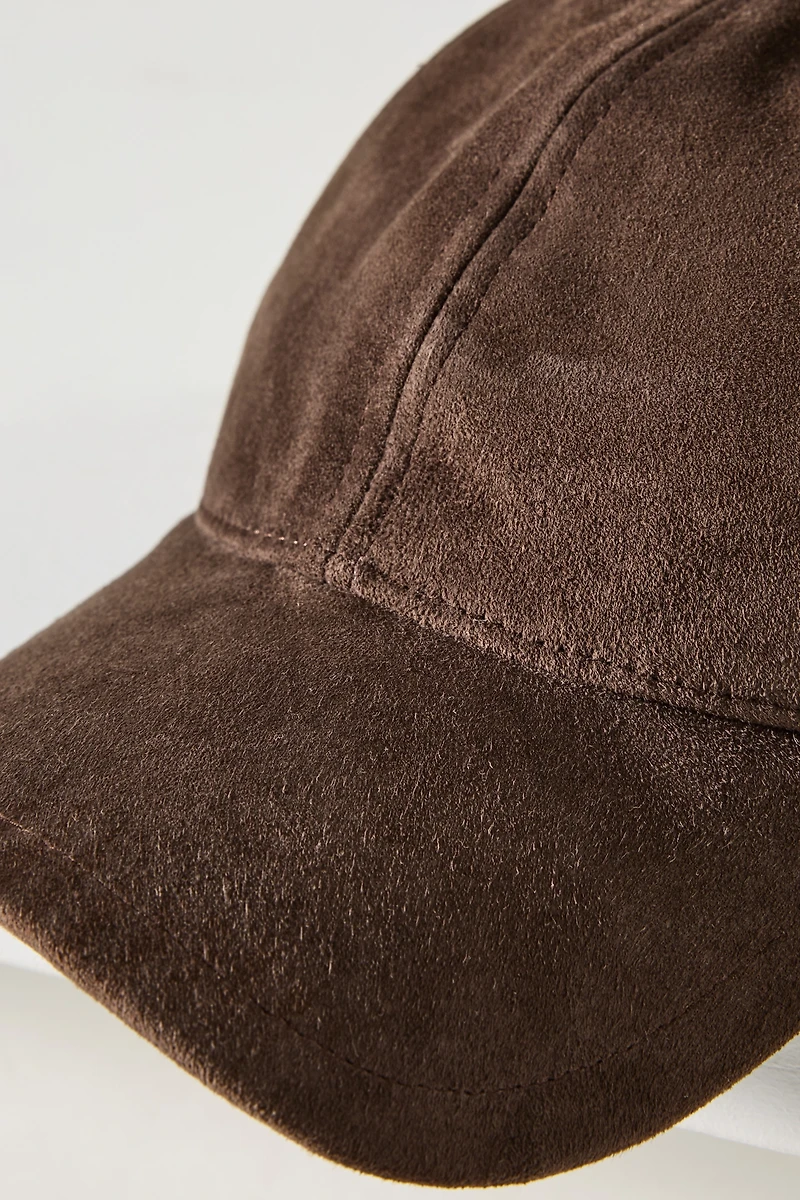 rag & bone Harlow Suede Baseball Cap