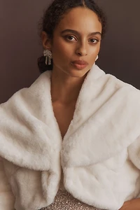 Laundry by Shelli Segal Faux Fur Bolero