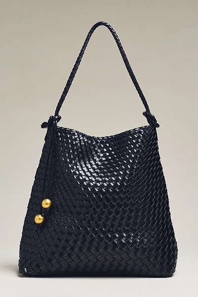 By Anthropologie Woven Knotted-Strap Bucket Bag