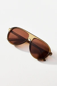 I-SEA Curved Aviator Sunglasses