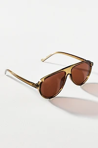 I-SEA Curved Aviator Sunglasses