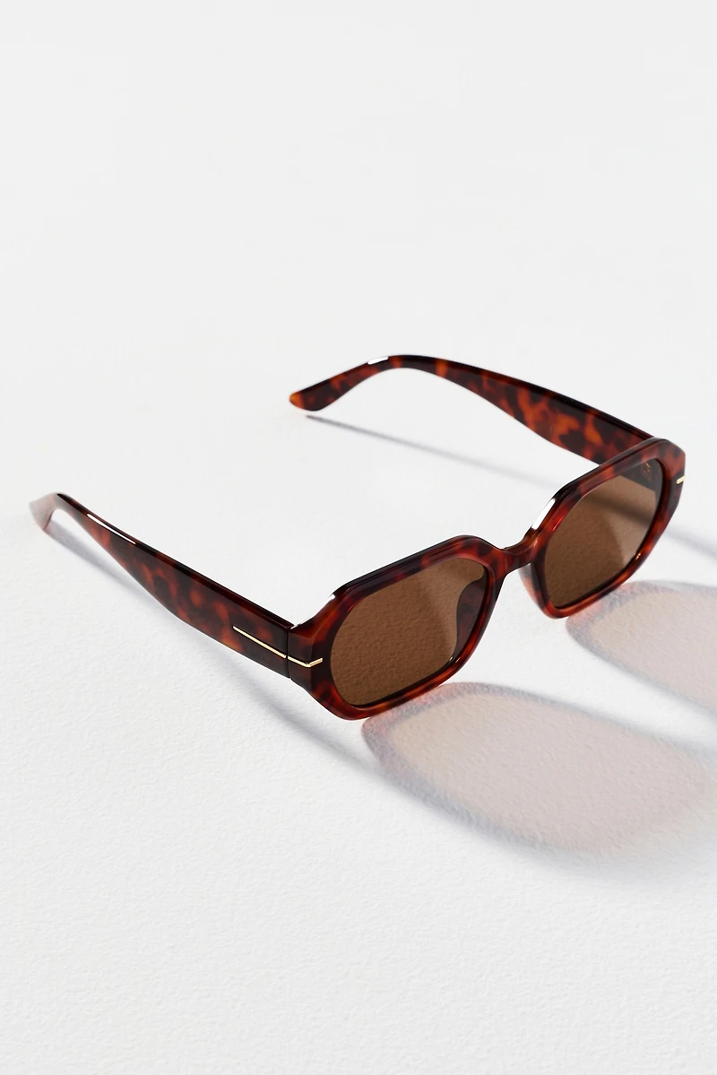 I-SEA Geometric East West Rectangle Sunglasses
