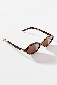 I-SEA Mirrored Translucent Lens Oval Sunglasses
