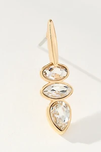 Mixed Crystal Drop Earrings