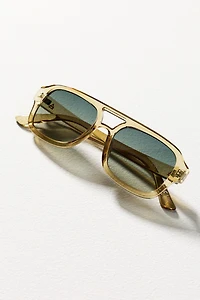 AIRE  Aquarius Translucent Aviator Sunglasses