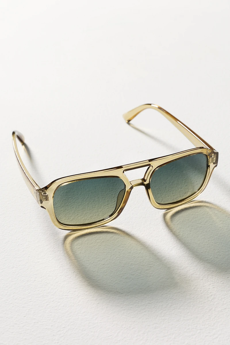 AIRE  Aquarius Translucent Aviator Sunglasses