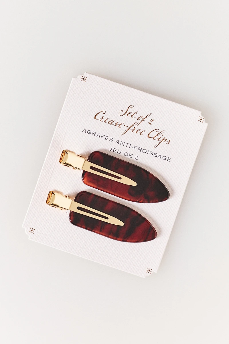 Naturals Collection Crease-Free Clips, Set of 2