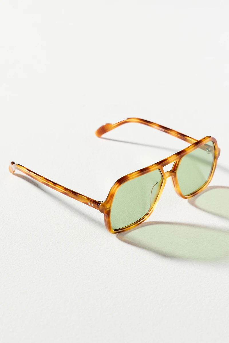 Spitfire Tort Translucent Aviator Sunglass at Mall of  display picture 1