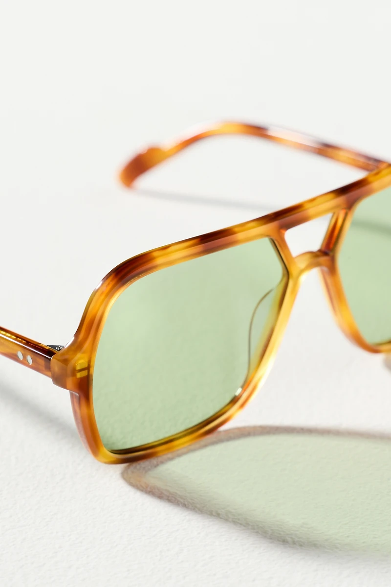 Anthropologie - Spitfire Yellow Oversized Sunglasses Spitfire Yellow Oversized Sunglasses | Anthropologie main image 4