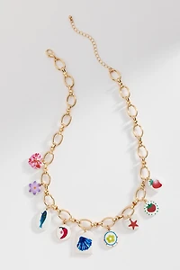By Anthropologie Mosaic Charm Necklace