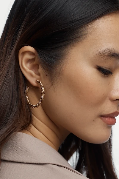 Braided Hoop Earrings