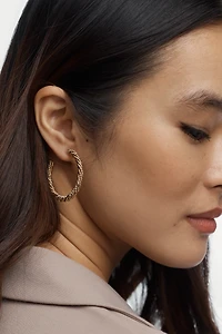 Braided Hoop Earrings