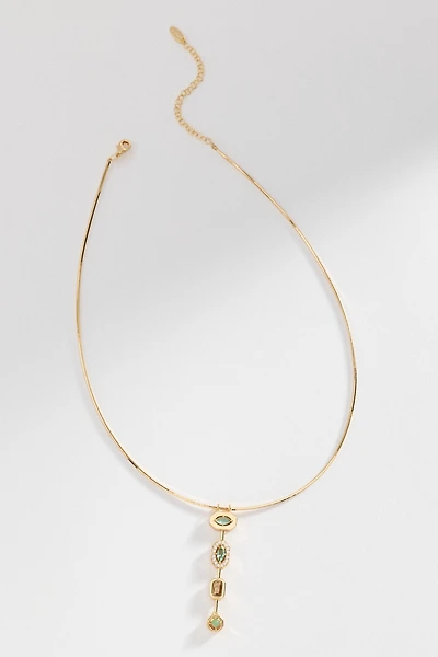 Stone Drop Pendant Neclace