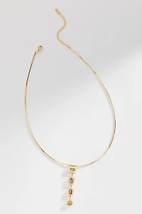 Stone Drop Pendant Neclace