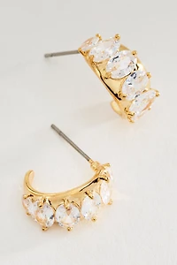 Crystal Baguette Earrings