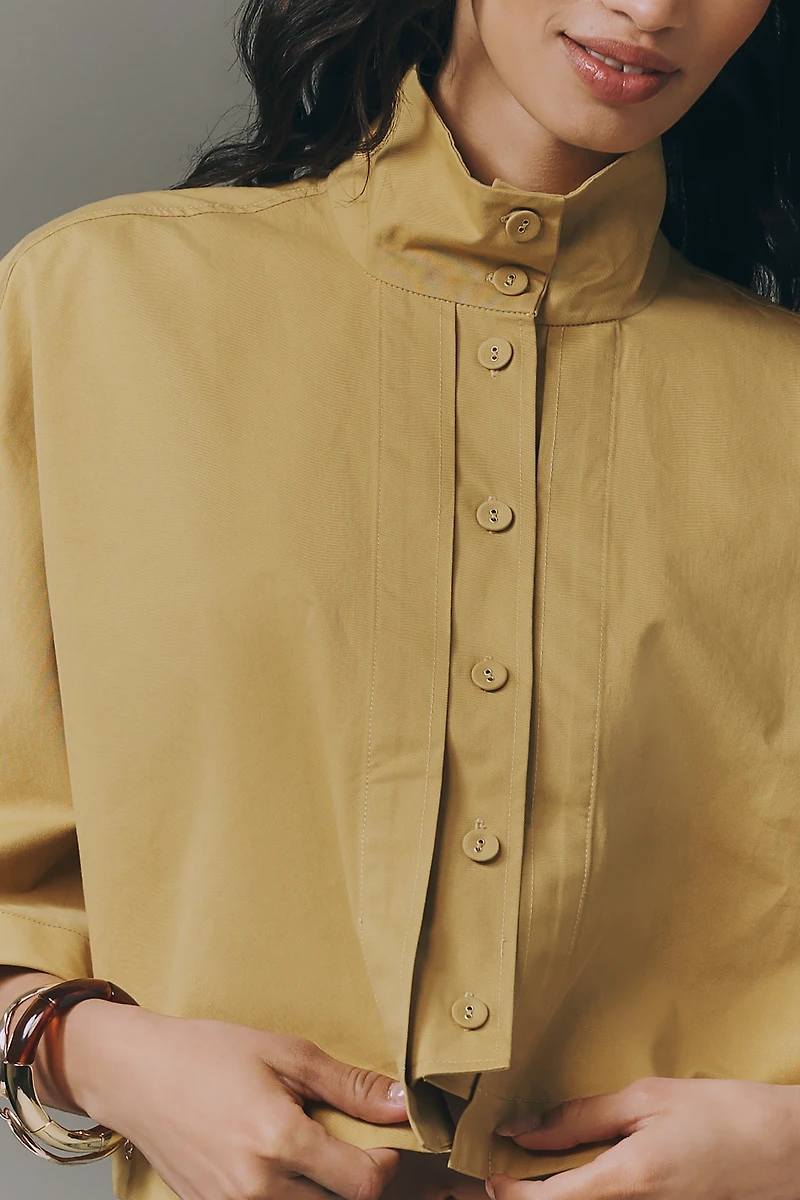 Sunday in Brooklyn Structured Trench Coat Cape