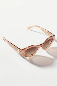 By Anthropologie Oval Wrap Sunglasses