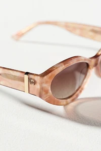 By Anthropologie Oval Wrap Sunglasses