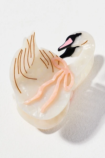 Solar Eclipse Swan Hair Claw Clip