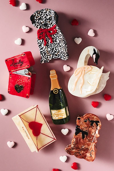 Solar Eclipse Swan Hair Claw Clip