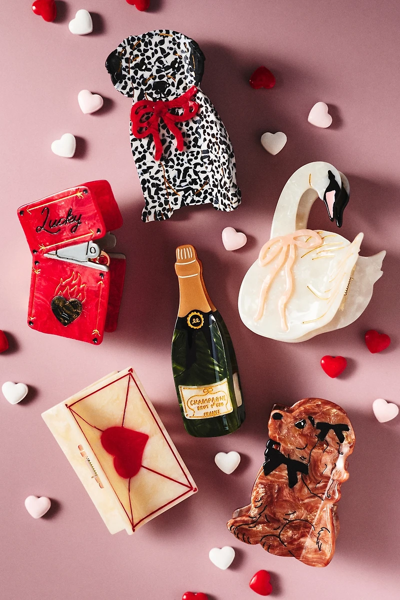 Solar Eclipse Dalmatian Hair Claw Clip