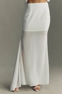 Mare Easy Breezy Sheer Panel Maxi Skirt