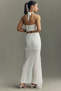 Mare Easy Breezy Sheer Panel Maxi Skirt