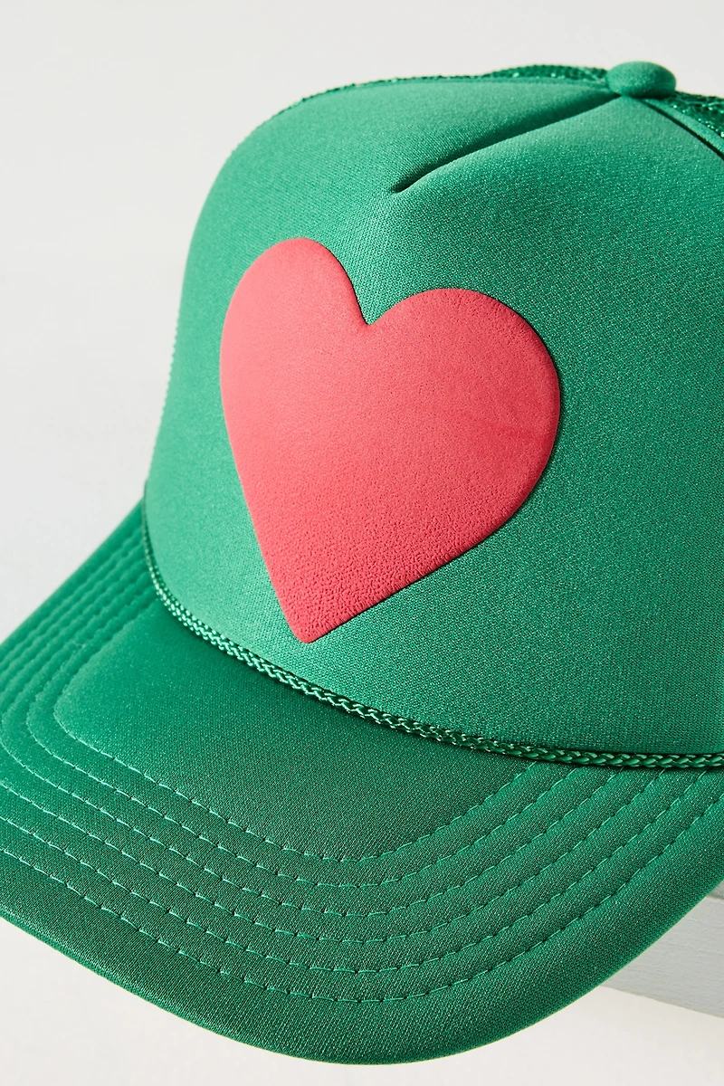 Ascot + Hart Heart Trucker Hat