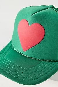 Ascot + Hart Heart Trucker Hat