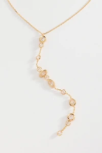 Mixed Crystal Y Necklace