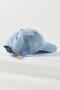 Clare V. Lips Denim Baseball Cap