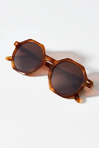 Sardine Millie Geo Circle Bright Tortie Sunglasses