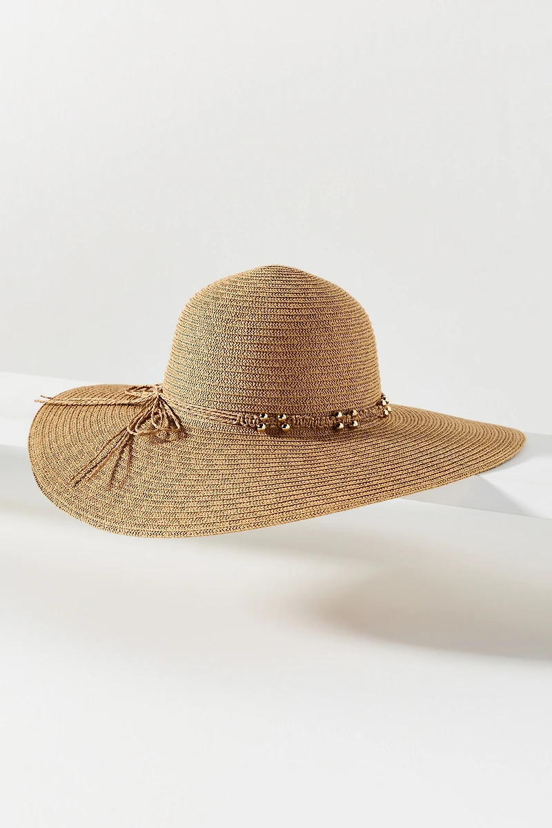 San Diego Hat Co. Candy Braid Trim Floppy Hat