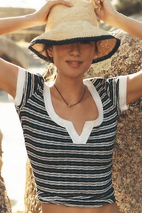 Wyeth Stripe Trim Bucket Hat