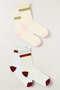 Sheer Stripe Socks, Set of 2