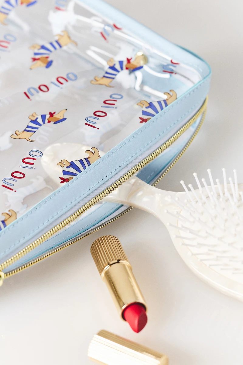 Frasier Sterling Clear Square Makeup Bag