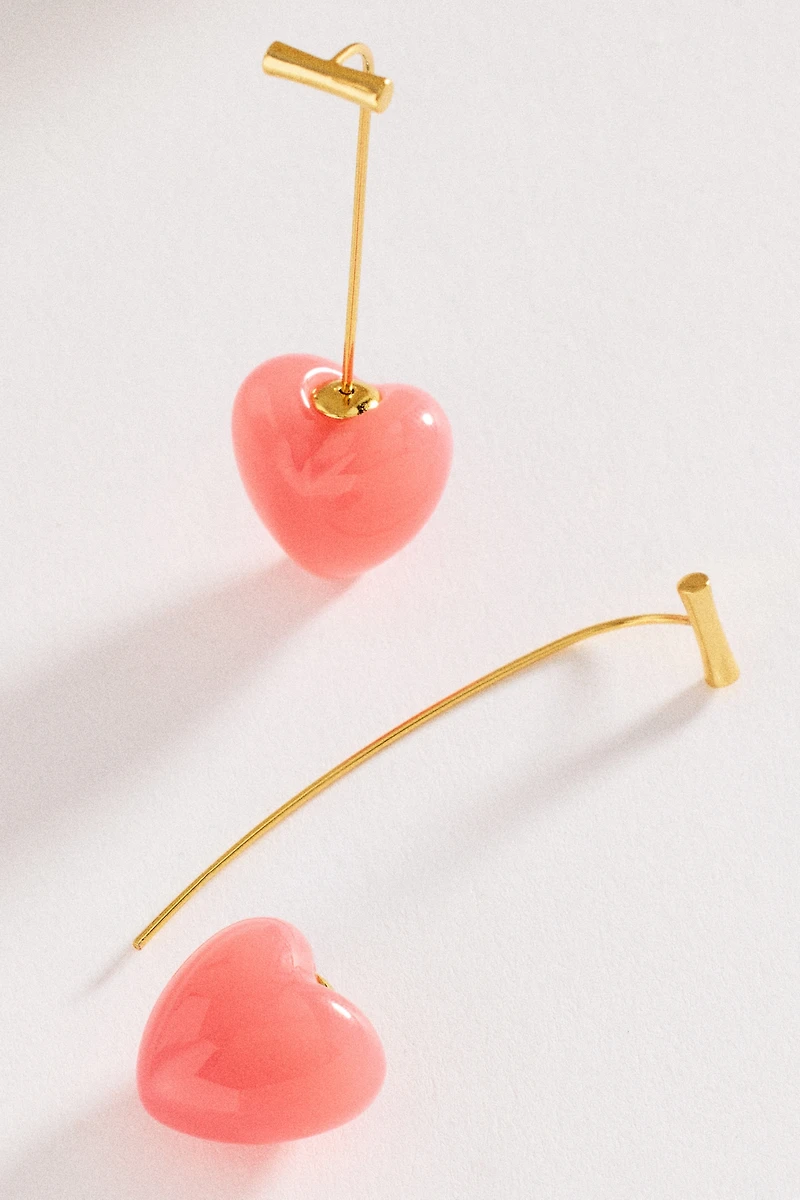 Icon Heart Drop Earrings