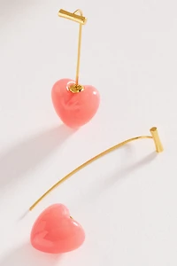 Icon Heart Drop Earrings