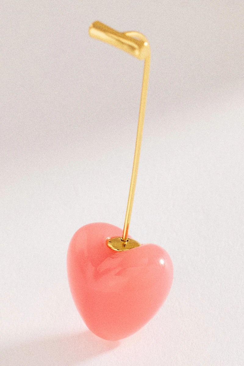 Icon Heart Drop Earrings